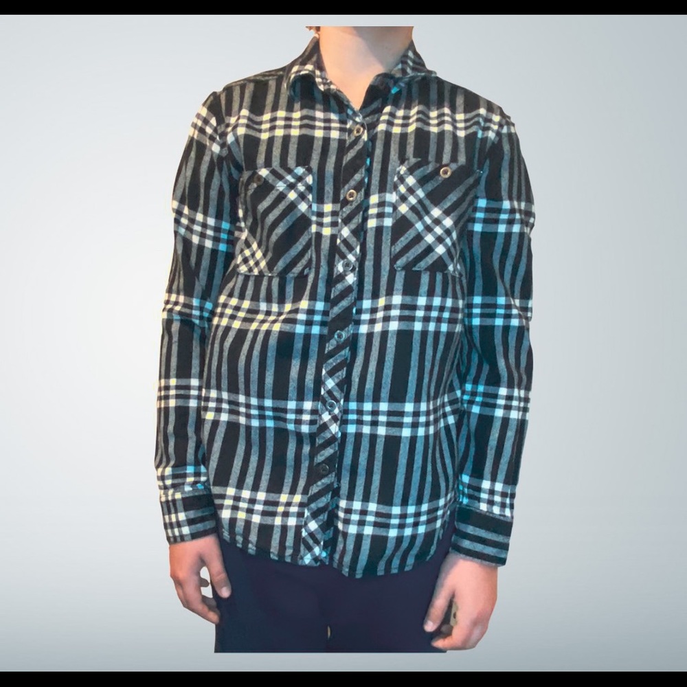 LA Hearts Black & White Flannel